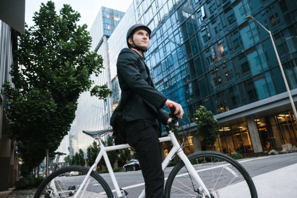 istock Bike Riding Urban Commuter Downtown 1336743459