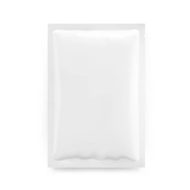 istock Blank sachet packaging mockup for food, cosmetic and hygiene. 1336755050