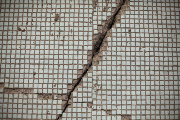 istock The texture of the collapsed tiles. 1336762890