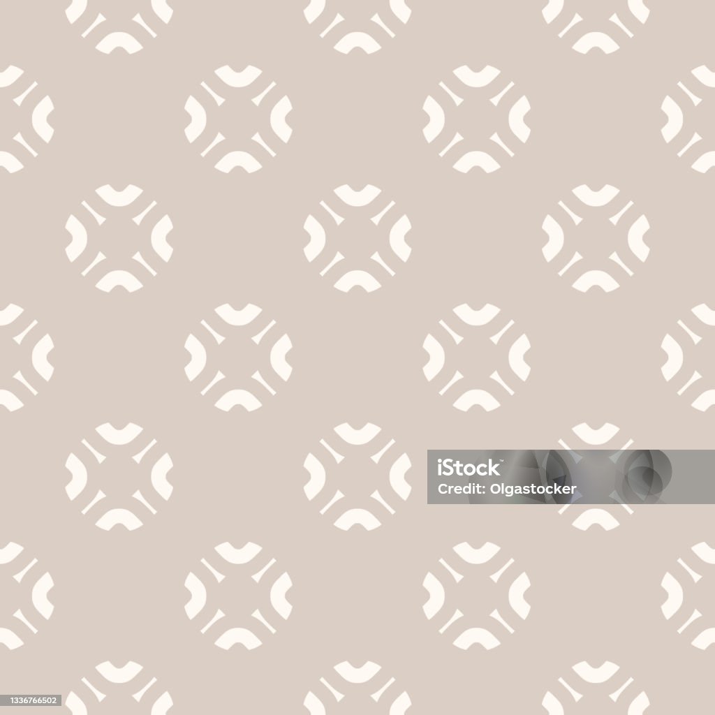 Simplistic Beige Patterns Subtle Abstract Seamless Floral Pattern In Light Beige Colors Simple ...