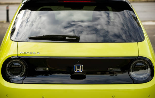 Honda e car stock photo