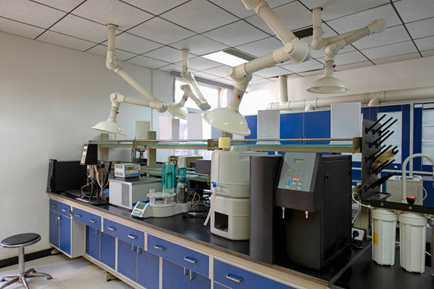 istock Chemical laboratory equipment 1336791948