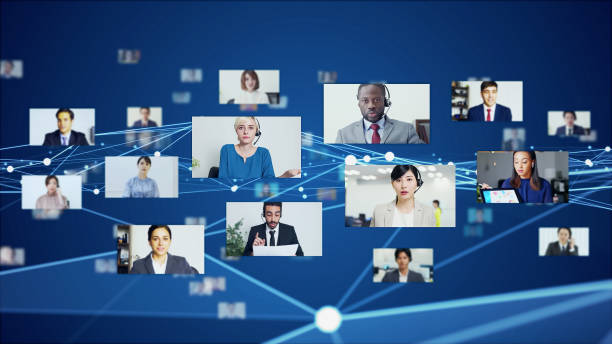 istock Video conference concept. Telemeeting. Web meeting. Webinar. 1336794581