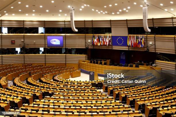 European Parliament Stock Photo - Download Image Now - European Parliament, European Union, Brussels-Capital Region