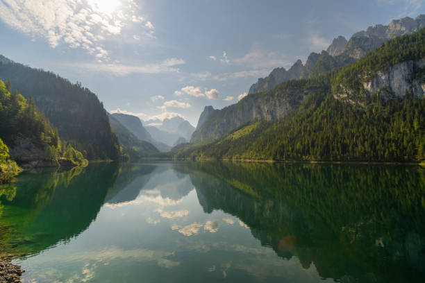 istock Mountain Landscape Reflecting in Water 1336809095