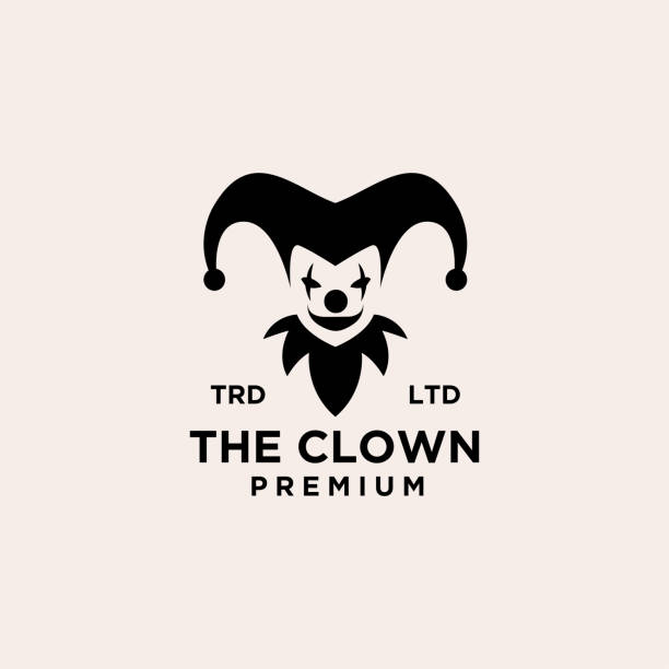 프리미엄 광대 아이콘 디자인 벡터 일러스트레이션 - clown stock illustrations