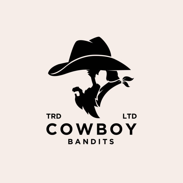 Premium cowboy bandits vector design Premium cowboy bandits vector design sheriff illustrations stock illustrations