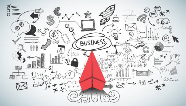 istock red paper plane and business strategy on white background plan, business success,idea and concept creativity illustration business  innovation technology modern. 1336810974