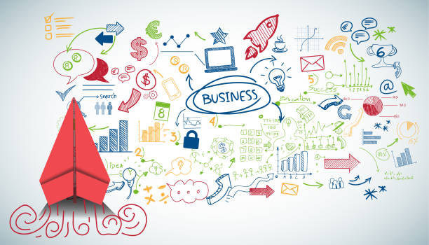istock red paper plane and business strategy on white background plan, business success,idea and concept creativity illustration business  innovation technology modern. 1336810984