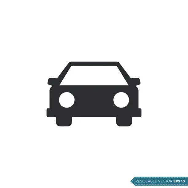 Vector illustration of Car Icon Vector Template Flat Design
