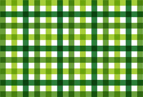Seamless checkered vector pattern. Seamless checkered vector pattern. Coarse vintage green plaid fabric texture. Abstract geometric background. Tablecloth for picnic Texture..
