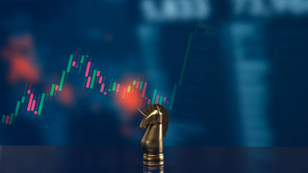 istock The gold  unicorn chess and business chart for start up concept 3d rendering 1336816423