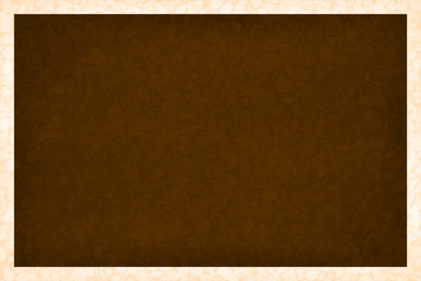 illustrations, cliparts, dessins animés et icônes de fond encadré marbré de couleur brun chocolat foncé avec bordure grunge brun clair ou beige de tous les côtés - parchment marbled effect paper backgrounds