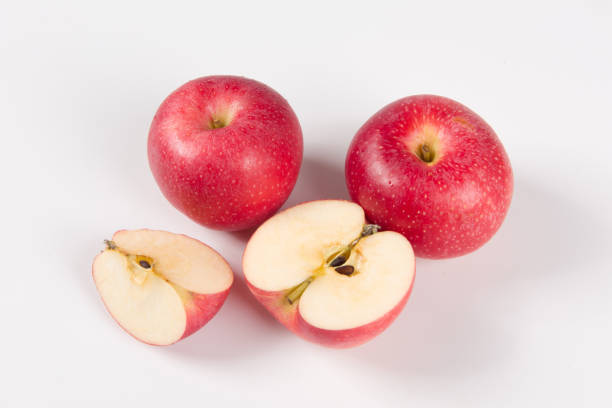 istock Fresh gala apples isolated on white background. 1336817947