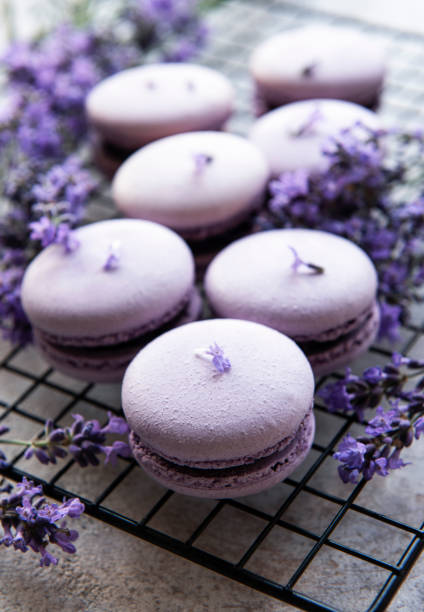istock French macarons with lavender flavor 1336821088