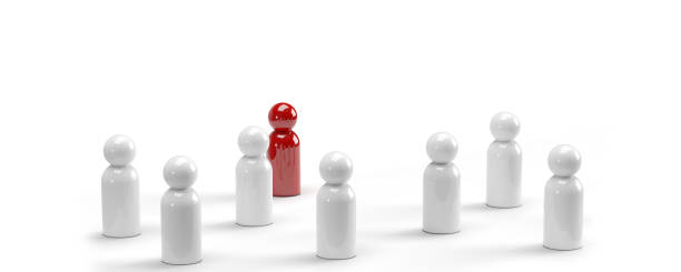 istock High angle view on a group of pawn chess figures. 1336821148