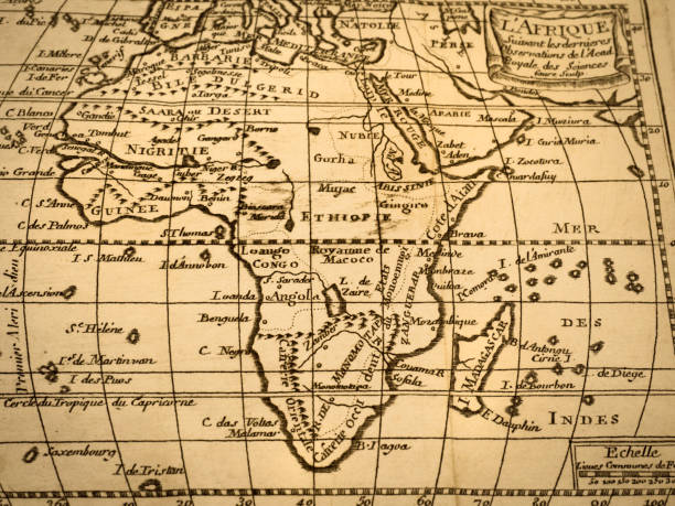 istock Antique world map, africa 1336823244