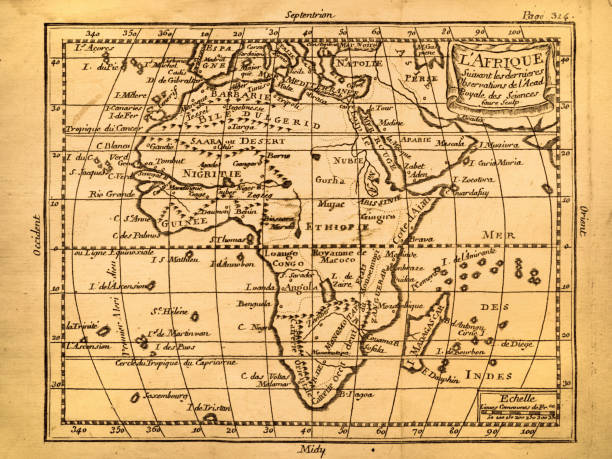 istock Antique world map, africa 1336823256