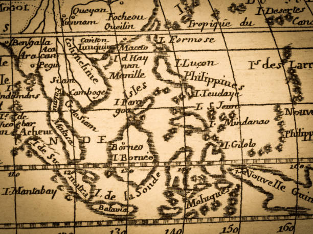 istock Antique world map, Southeast Asia 1336823280