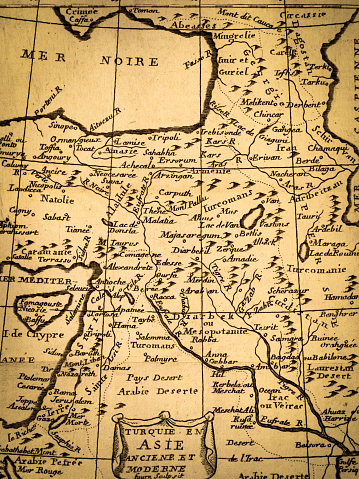 vintage map macro showing the state of Tennessee