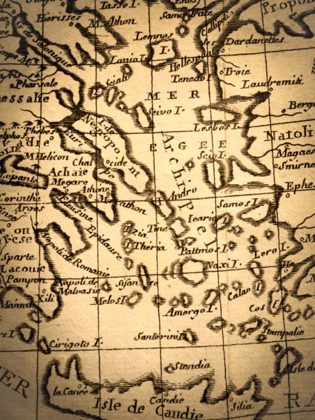 istock Antique world map, Aegean Sea 1336823392
