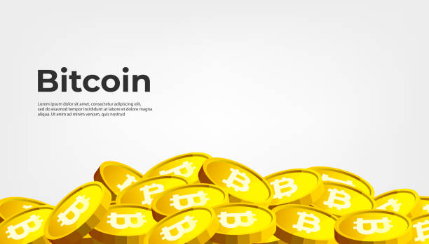 Bitcoin BTC banner. Bitcoin cryptocurrency concept banner background. Bitcoin BTC banner. Bitcoin cryptocurrency concept banner background. best gold ira guide stock illustrations