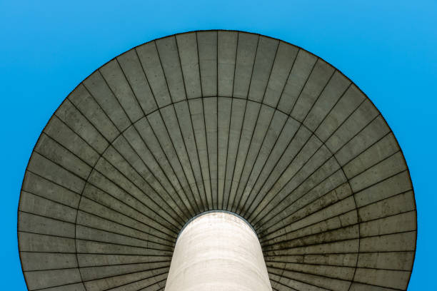 istock Low Angle View Of Built Structure Against Clear Blue Sky 1336828209