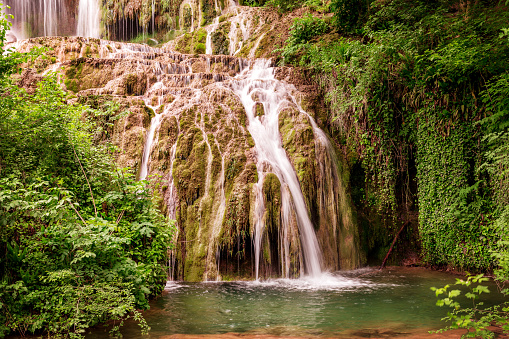 Krushuna Waterfalls in springtime near the city of Lovech, Bulgaria