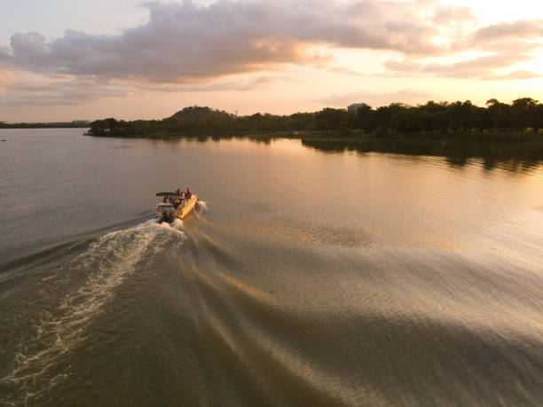 istock Sunset off jabi lake 1336834223