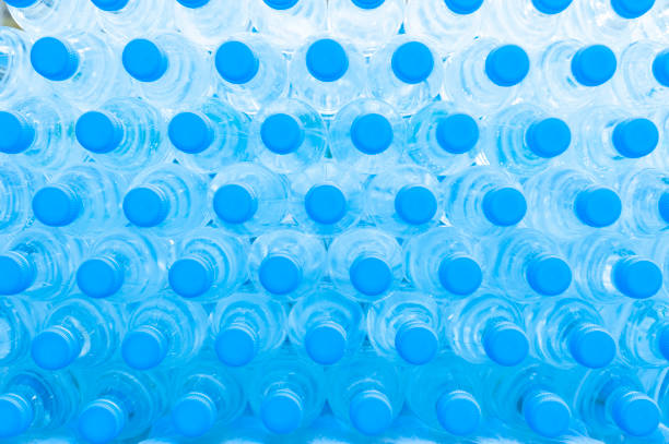 istock Blue, caps, pet bottle, water 1336835201