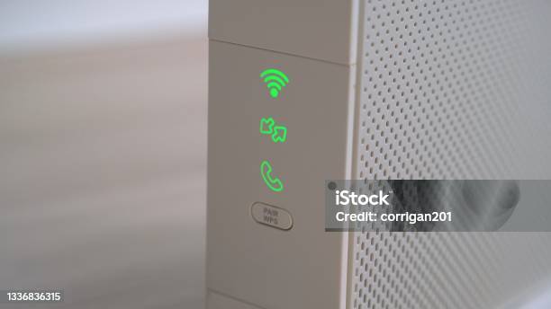 Home Internet Modem Router Wireless Access Point Boot Sequence Status ...
