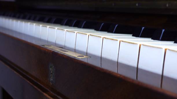 istock Old Traditional Ivory Piano Keys 1336837412