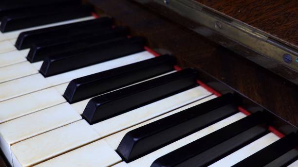 istock Old Traditional Ivory Piano Keys 1336837431