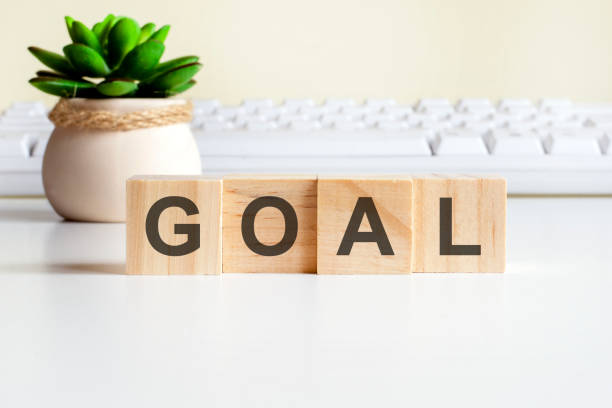 istock GOAL word made with wooden blocks, concept 1336867055