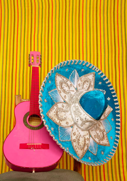 istock mariachi embroidery mexican hat pink guitar 1336872493