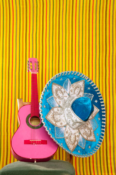 istock mariachi embroidery mexican hat pink guitar 1336872501