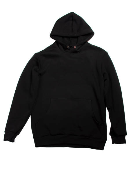 istock Black style hoodie isolated on the white 1336885284