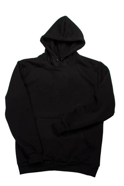 istock Black style hoodie isolated on the white 1336885806