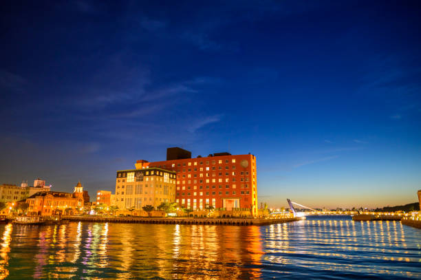 istock Night view of Mojiko Retro district 1336888463