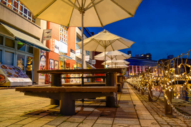 istock Night view of Mojiko Retro district 1336888483