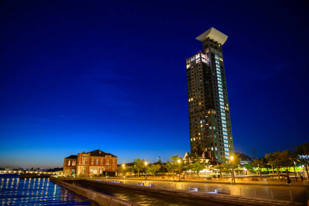 istock Night view of Mojiko Retro district 1336888548
