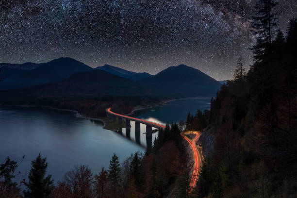 Starry Sky On A Mountain Lake