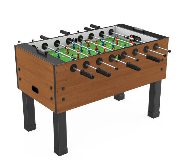 Foosball Soccer Table Game Isolated
