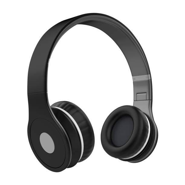 istock Black Headphones Isolated 1336895429