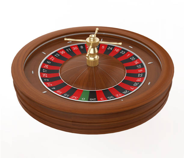 istock Casino Roulette Wheel Isolated 1336896364