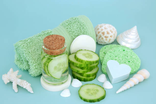 istock Cool as a Cucumber for Sunburn Concept 1336896678