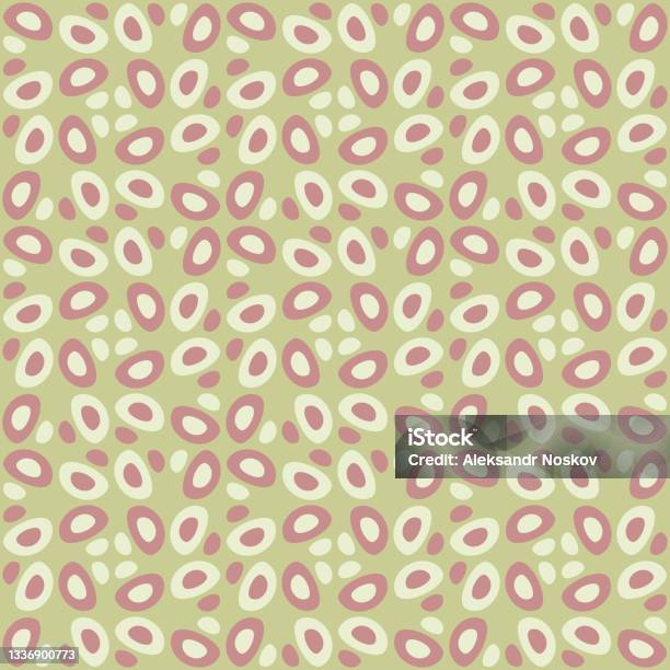 Roundish Pattern Natural Rounded Pattern Stock Illustration - Download Image Now - 1960 ...