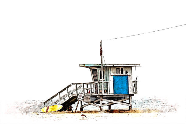 lifeguard house sketch