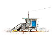 lifeguard house sketch