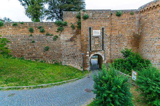 Fortress built by order of the Spanish Cardinal Albornoz-Orvieto.Italy-